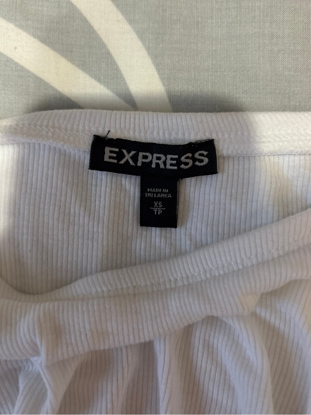Express White Off-The-Shoulder Ruffle Bodysuit - Picture 4 of 6